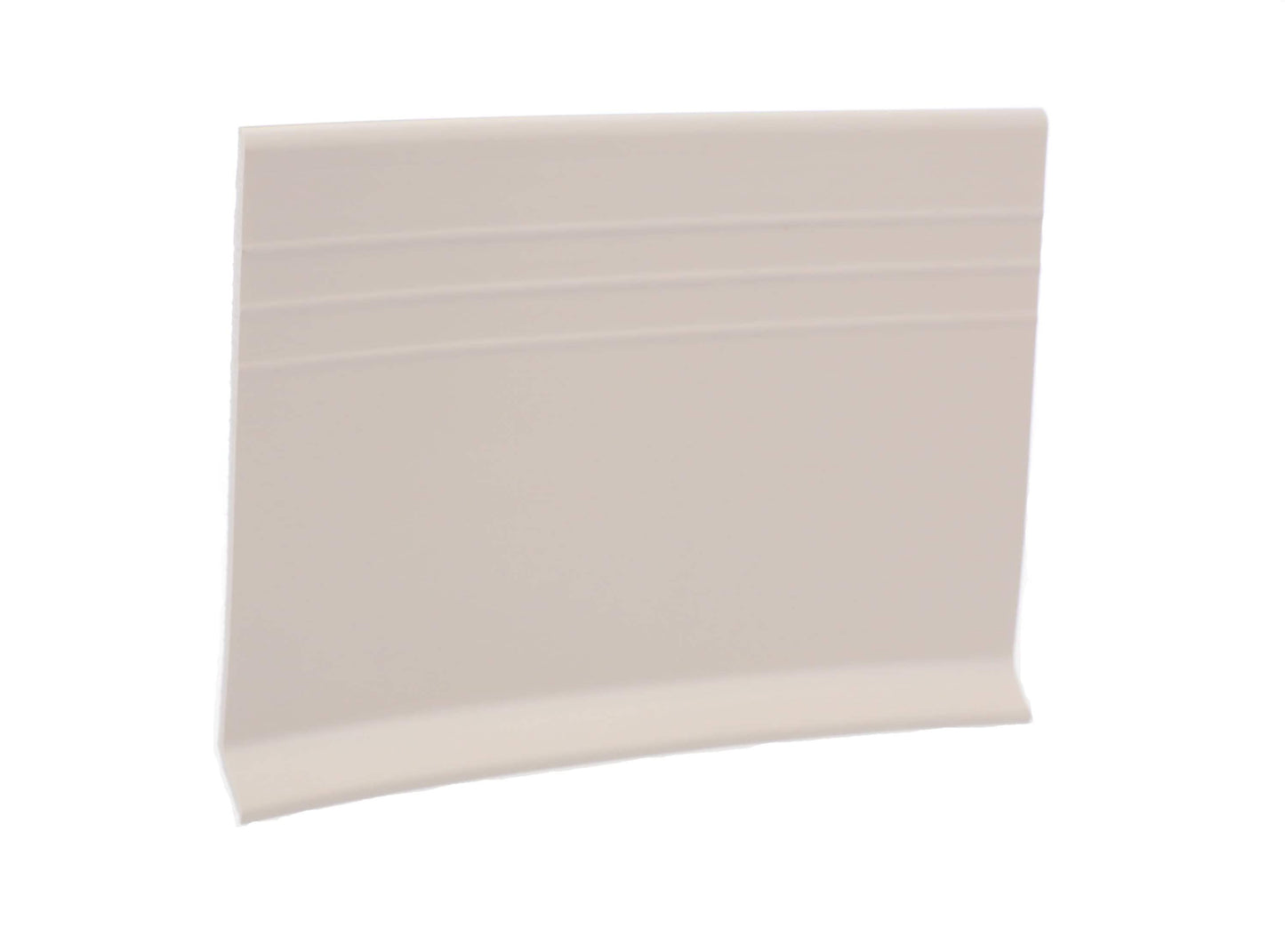 Flexco Merit Base Sculpture Arctic White 4.25-in x 480-in Vinyl Floor Base