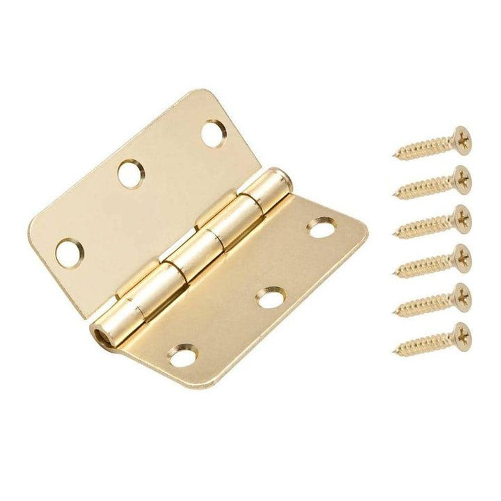 3 in. Satin Brass 1/4 in. Radius Door Hinge