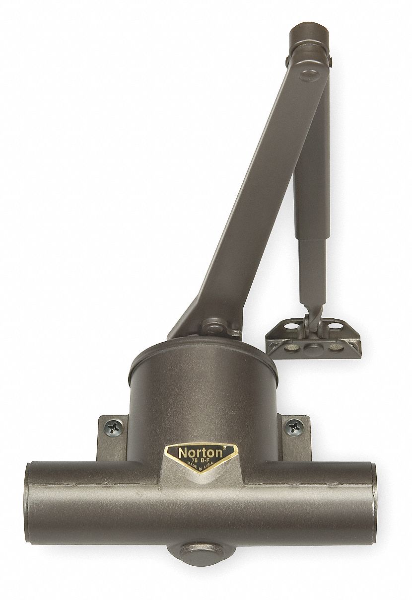 NORTON DOOR CONTROLS Heavy Duty Door Closer, Standard Mounting, Dark Bronze