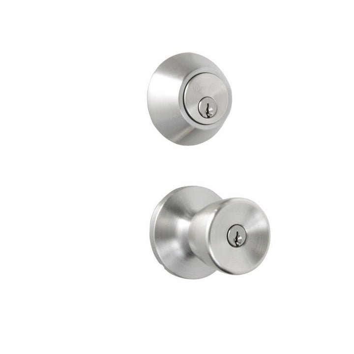 Satin Nickel Tulip Knob Door Lock Home Security Kit - Super Arbor
