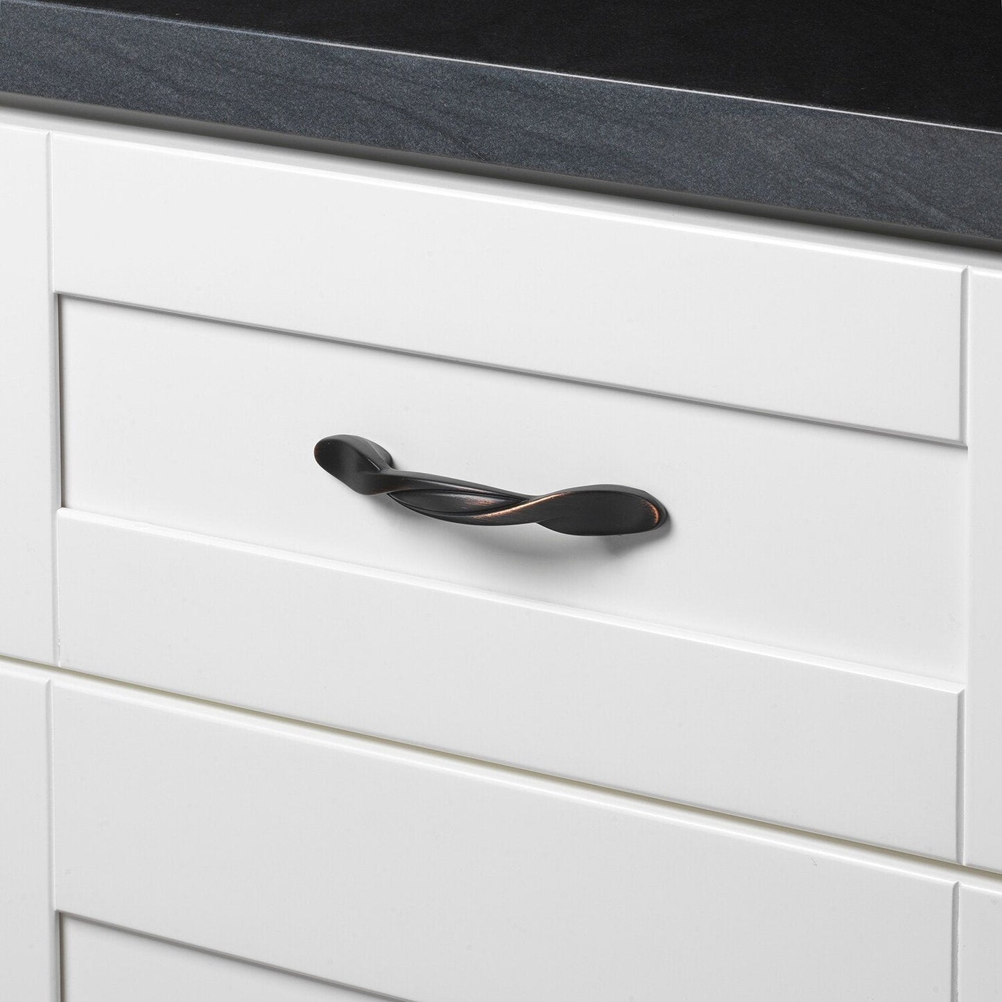 GlideRite 3 in. Center Twisted Cabinet Pull Handle, Oil Rubbed Bronze (Pack of 10)
