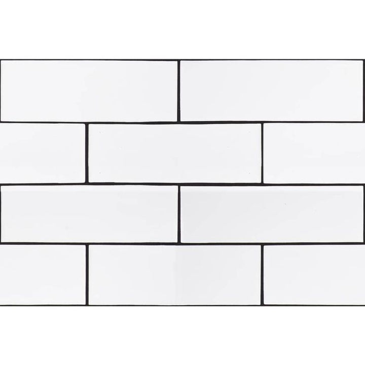 MSI City Bianco 4 in. x 12 in. Glossy Ceramic White Subway Tile (9.99 sq. ft./case)