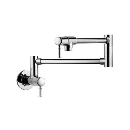 Hansgrohe Talis C Polished Nickel 1-Handle Wall Mount Bar and Prep Handle Kitchen Faucet