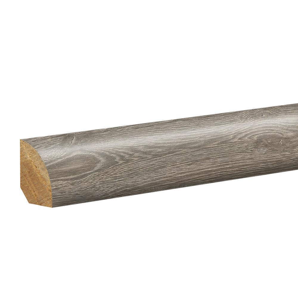 Flint Grey 5/8 in. T x 3/4 in. W x 94-1/2 in. L Quarter Round Molding - Super Arbor