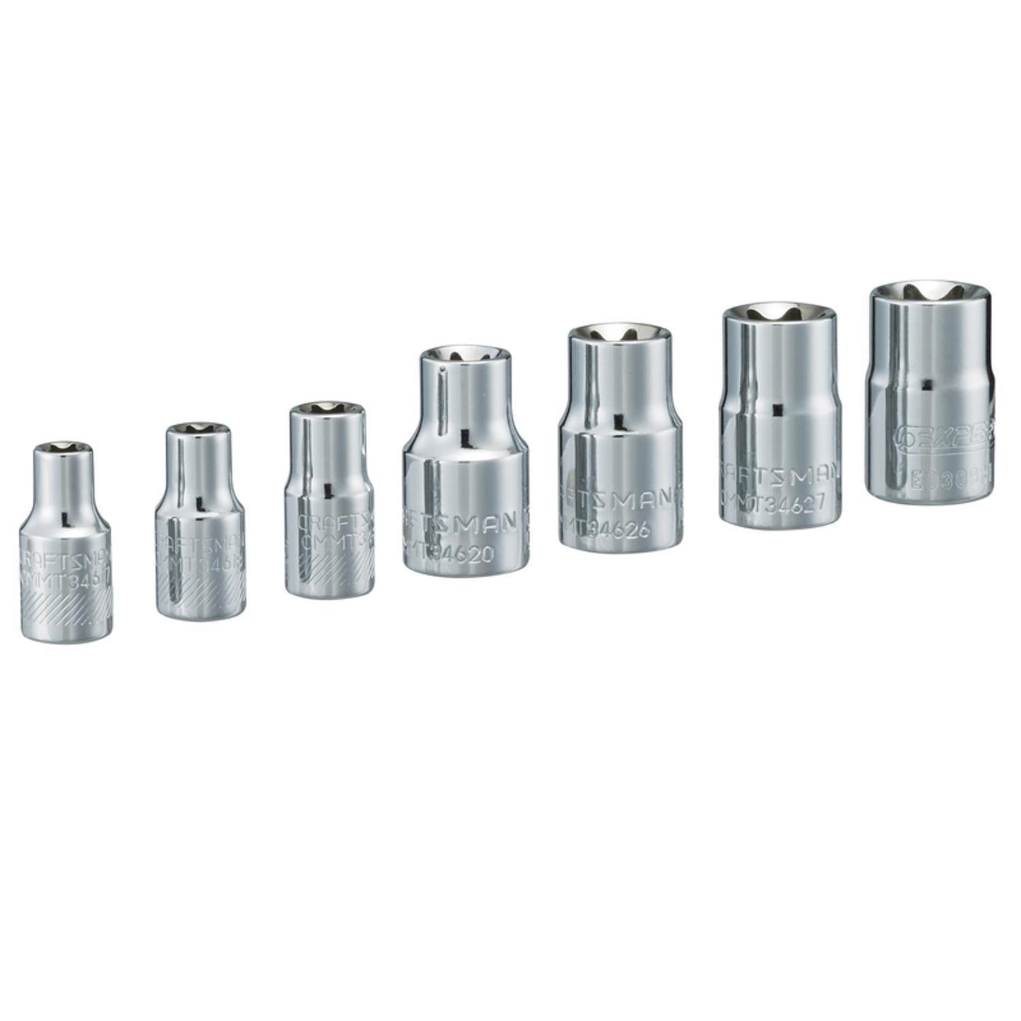 Craftsman 7-Piece Metric 6-Point Torx Socket Set, 1/4 and 3/8 Inch Drive