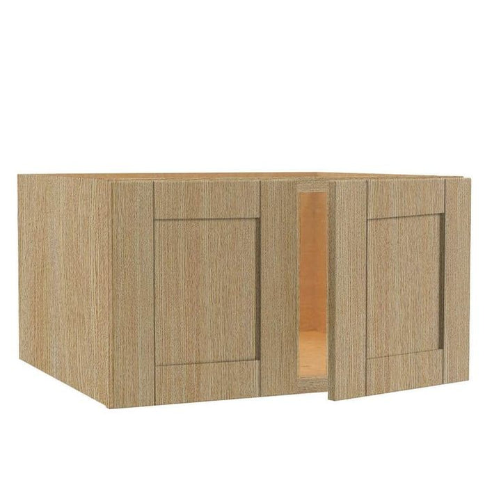 Home Decorators Collection Washington 24 in. W x 12 in. D x 36 in. H Assembled Plywood Wall Blind Kitchen Cabinet in Vanguard Oak with Soft Close