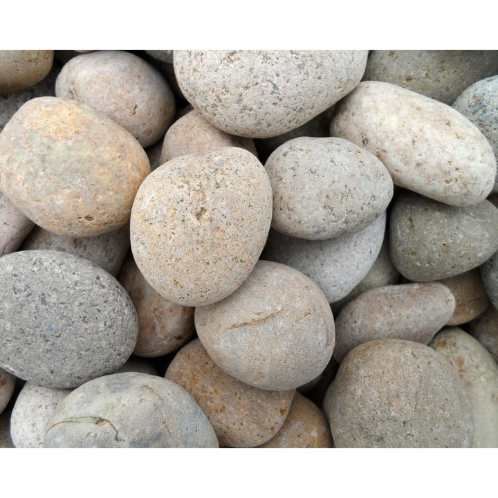 Butler Arts 1 in. to 2 in. Buff Mexican Beach Pebble (500 lb. Mini Sack) - Super Arbor