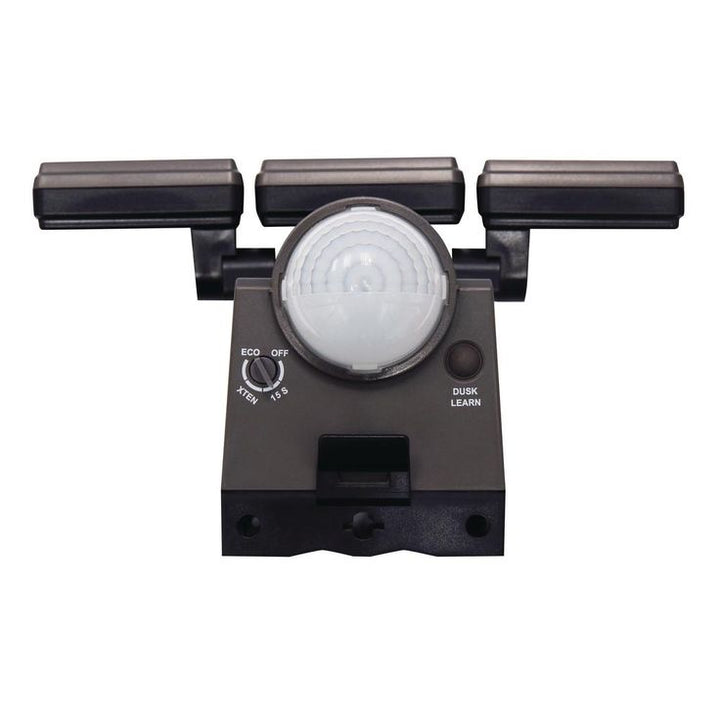 Defiant 1000 Lumen 180- Degree Outdoor Bronze LED Battery Motion Activated Outdoor Flood Light