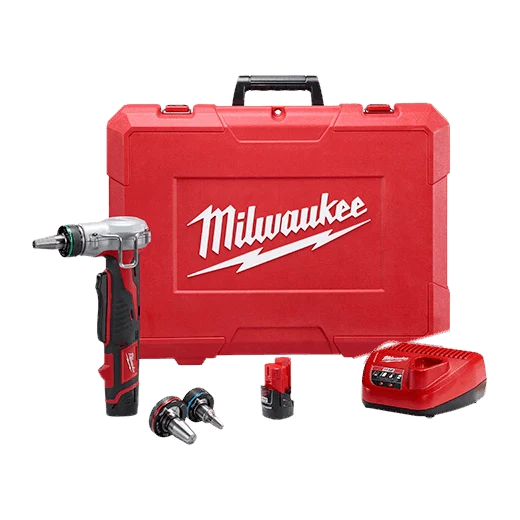 Milwaukee M12 12V Lithium-Ion Cordless ProPEX Expansion Tool Kit with M12 PVC Pipe Shear (2432-22-2470-20)