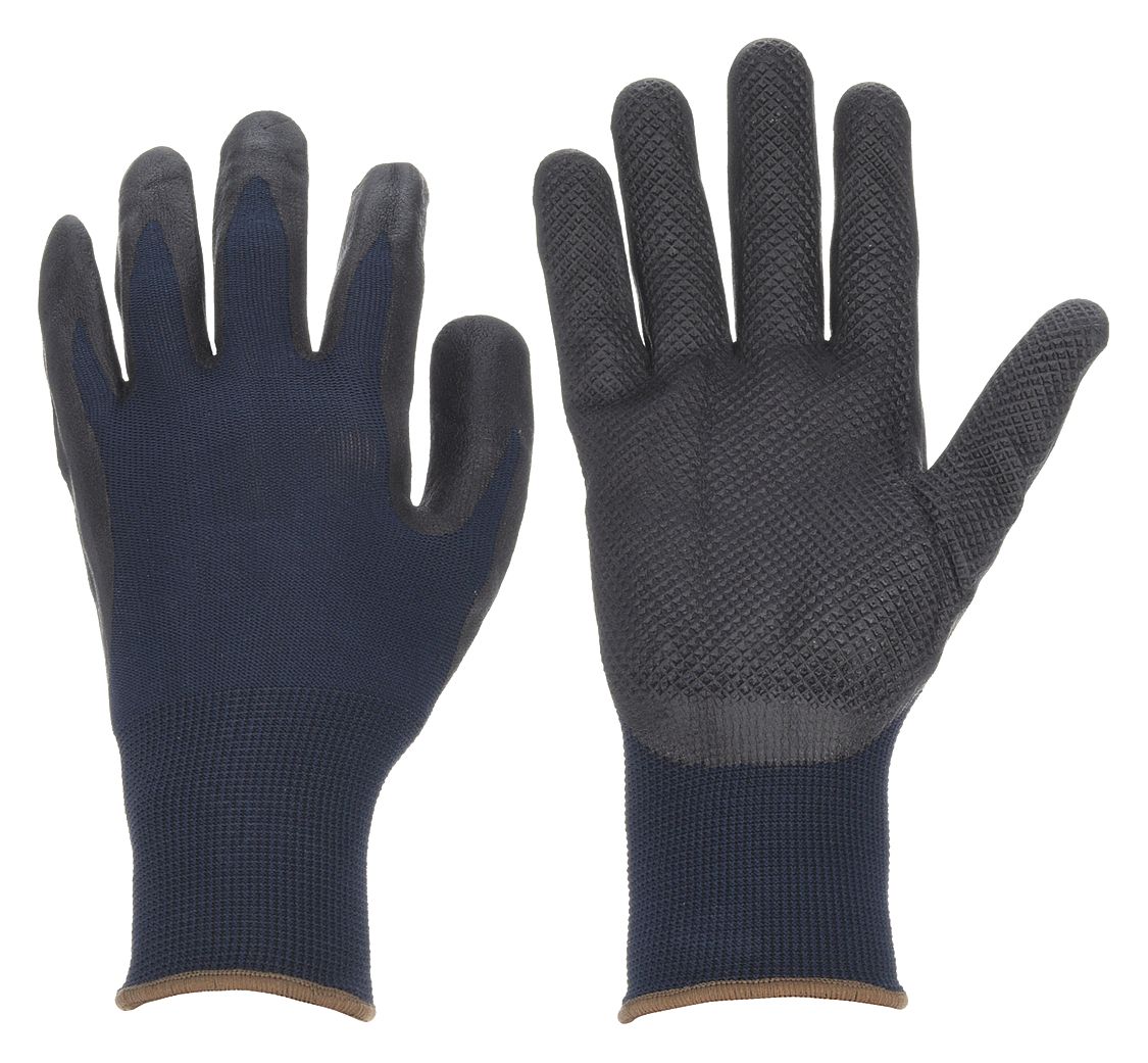 CONDOR Nitrile Palm Dipped Knit Cuff Gloves, M (8)