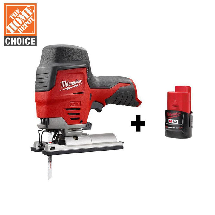 M12 12-Volt Lithium-Ion Cordless Jig Saw W/ Free M12 2.0Ah Battery - Super Arbor