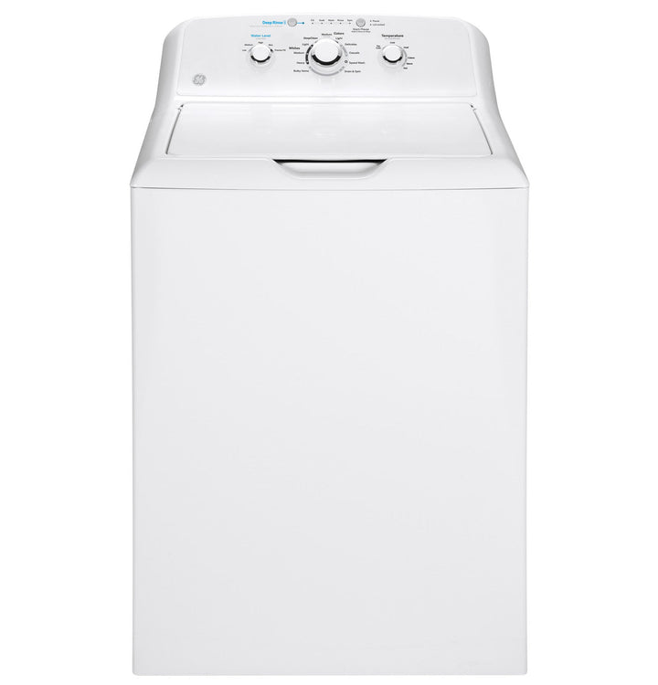 GE 4.2 cu. ft. White Top Load Washing Machine with Stainless Steel Basket, GTW335ASNWW
