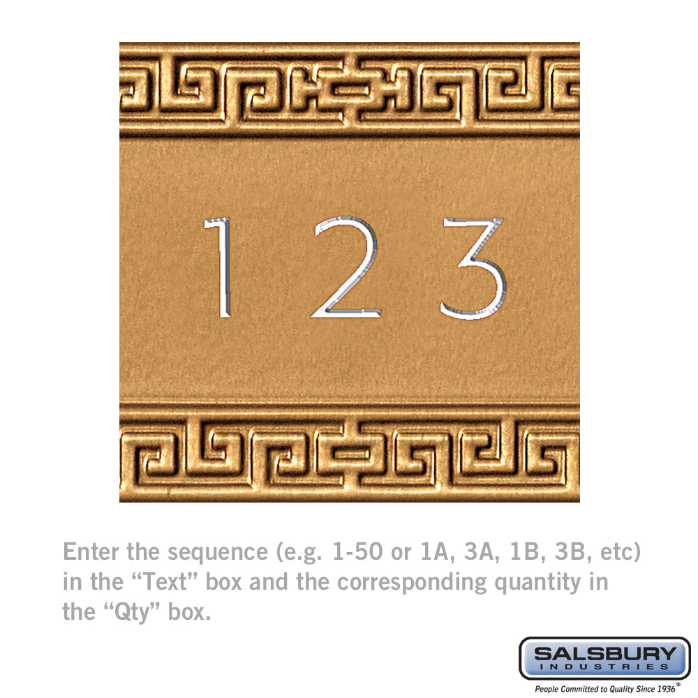 Custom Door Engraving for Americana Mailbox Door