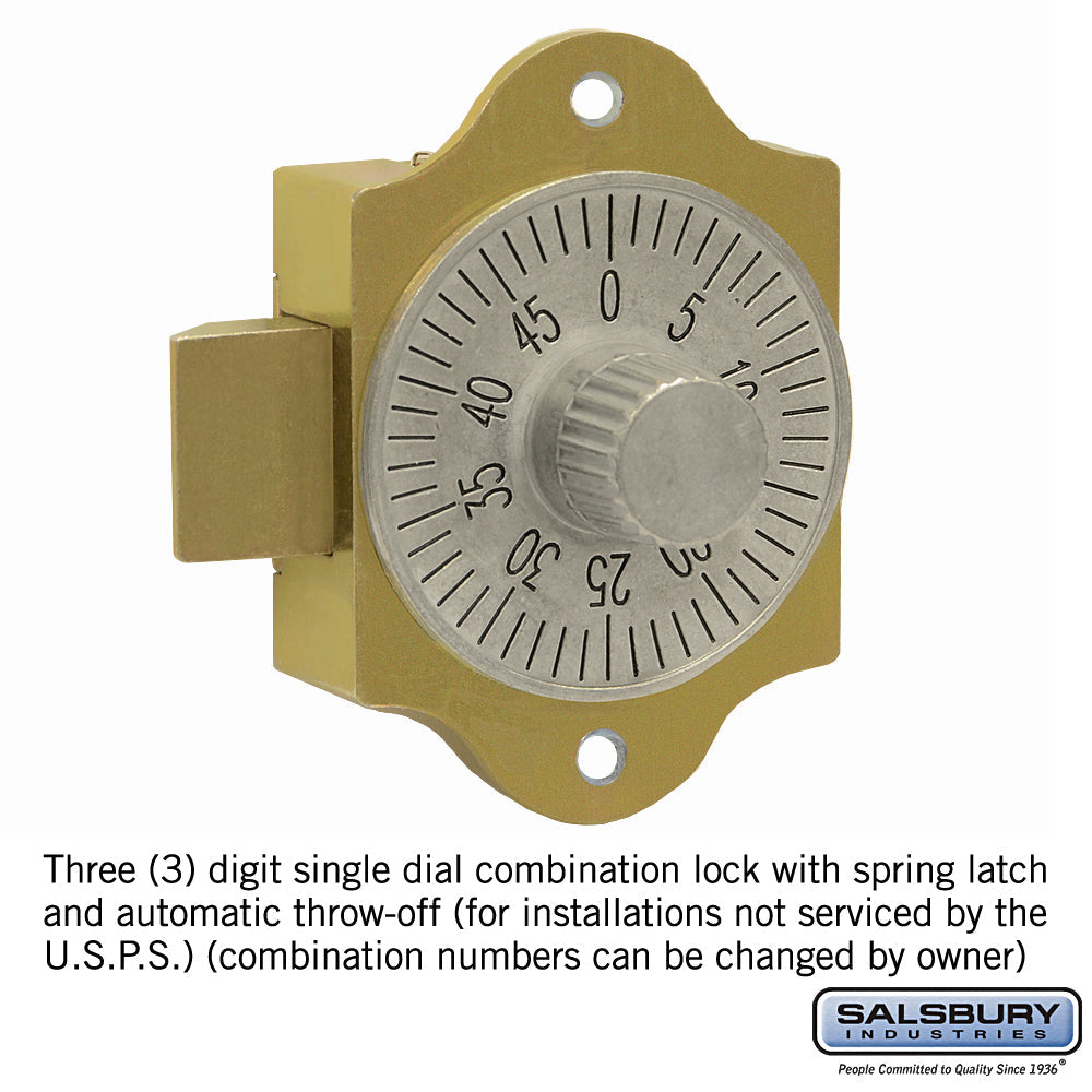 Combination Lock for Aluminum Mailbox Door