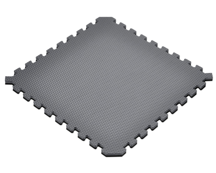 Norsk Red/Black 24 in. x 24 in. EVA Foam Truly Reversible Interlocking Tile (18-Tile)