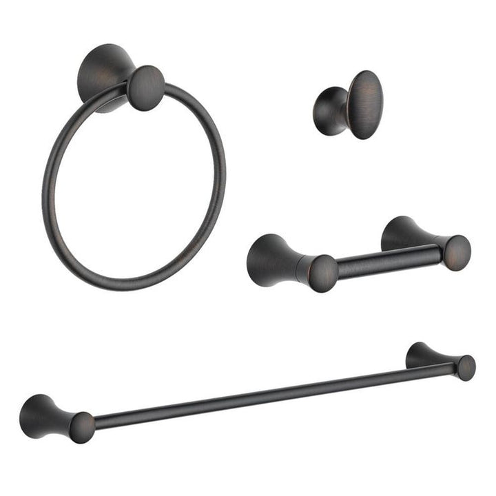 DELTA 4-Piece Lahara Venetian Bronze Decorative Bathroom Hardware Set
