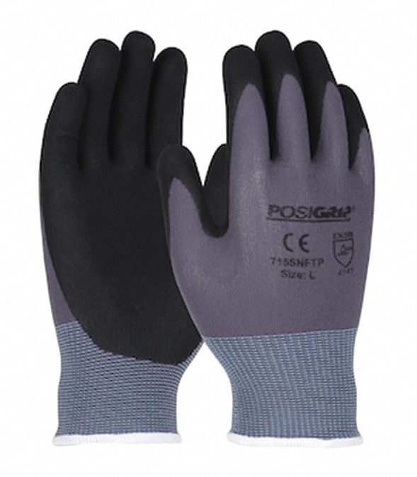 IRONCAT Foam Nitrile Coated Gloves - Medium, ANSI Abrasion Level 3 (12 Pack)