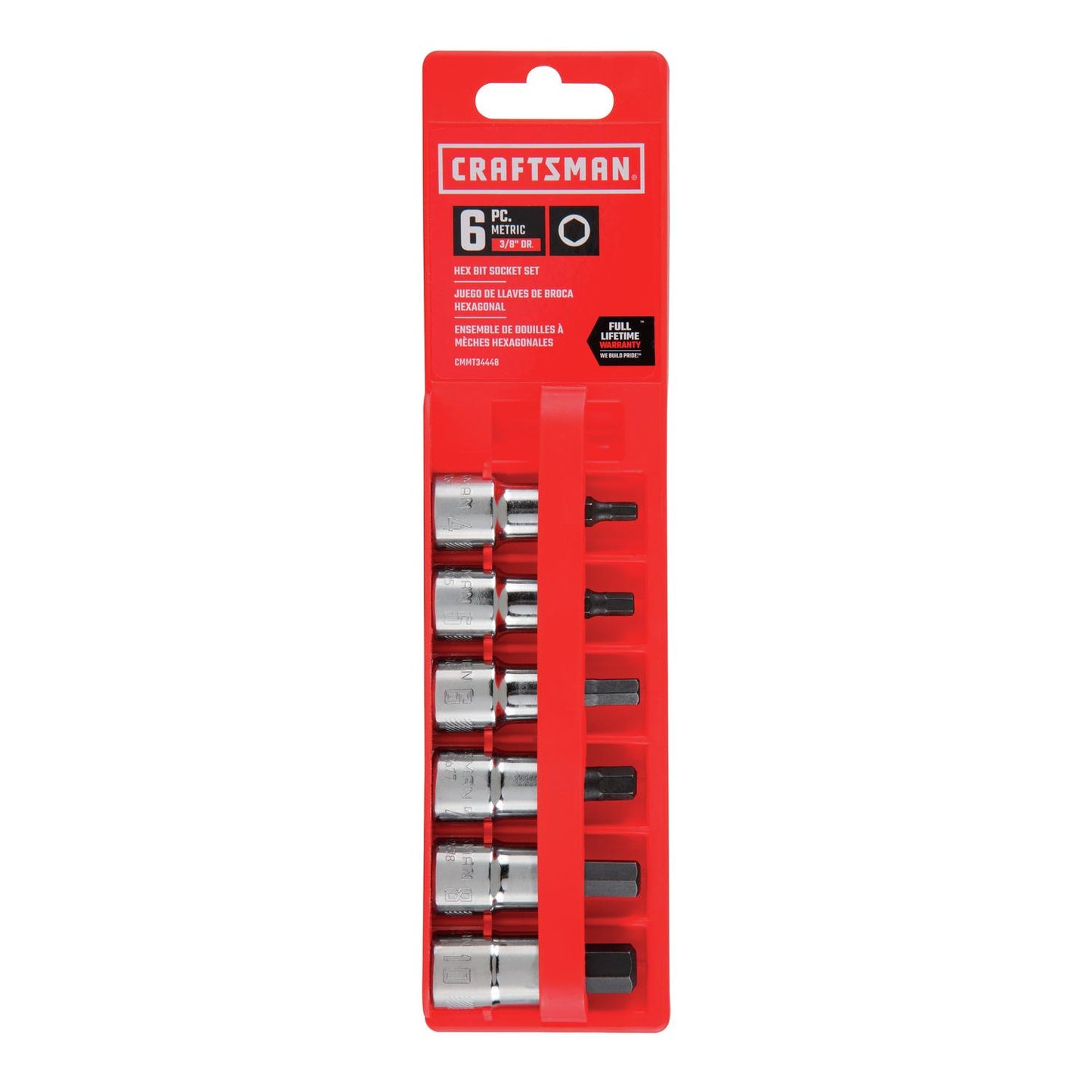 Craftsman 3/8 in. Metric Hex Bit Socket Set, 6 pc
