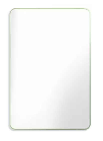 24 in. W x 36 in. H Rectangle Aluminum Alloy Framed Wall Bathroom Vanity Mirror in Green