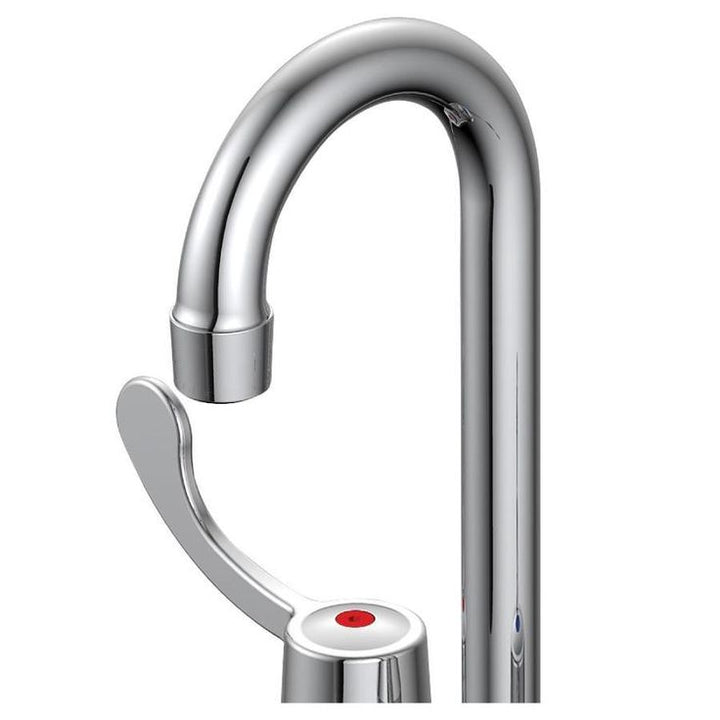EZ-FLO Basic-N-Brass Chrome 2-Handle Deck-Mount Bar and Prep Touch Kitchen Faucet (Deck Plate Included)