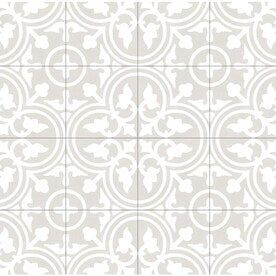 DELLA TORRE Annabelle Gray 8-in x 8-in Porcelain Floor Tile (Common: 8-in x 8-in; Actual: 7.78-in x 7.78-in)