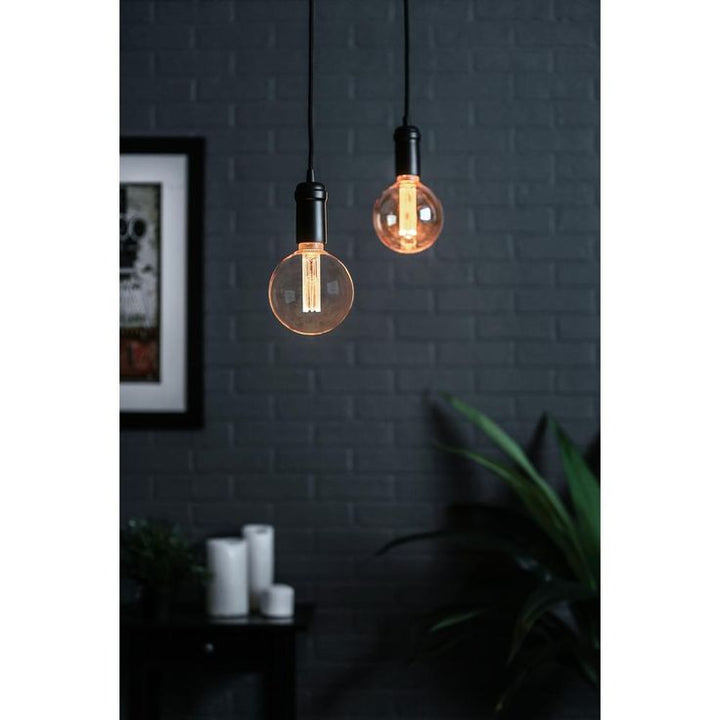 NEXT GLOW 20-Watt Equivalence G125 UL Dimmable Laser Cut Classic Pattern E26 LED Light Bulb, 2000K Amber (1-Bulb)