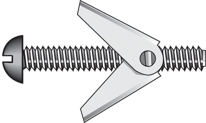 Hillman 1/4 in. Diameter x 5 in. Length Round Head Steel Toggle Bolts, 50-Pack