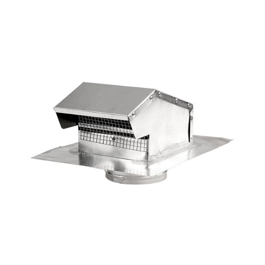 GAF Master Flow Aluminum Goose Neck Roof Vent, 4 in. Diameter, 6-3/8 in. Height