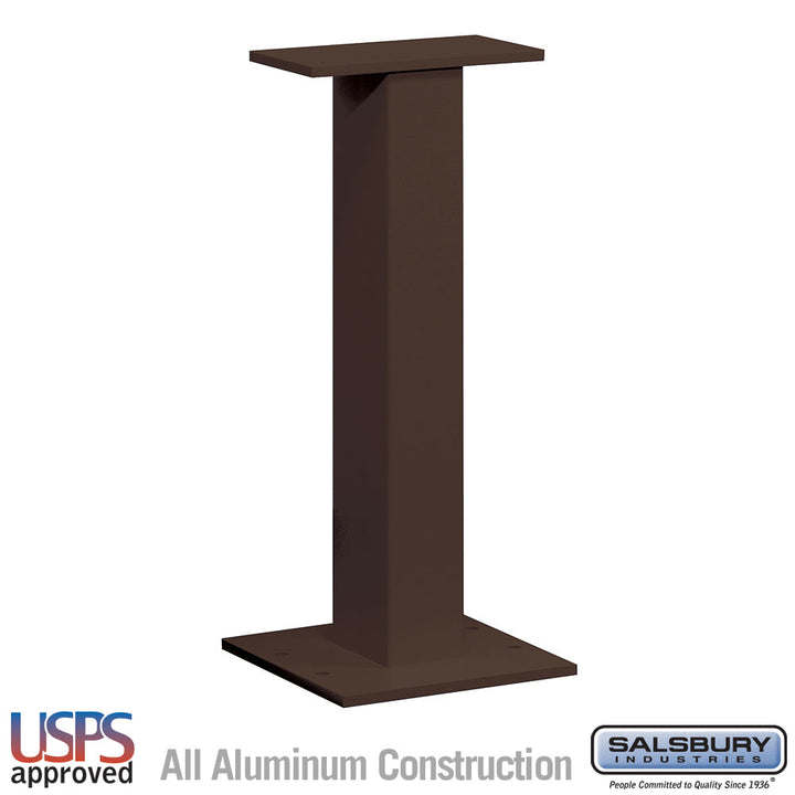 Bronze Replacement Pedestal for CBU Mailboxes - Durable Aluminum Construction