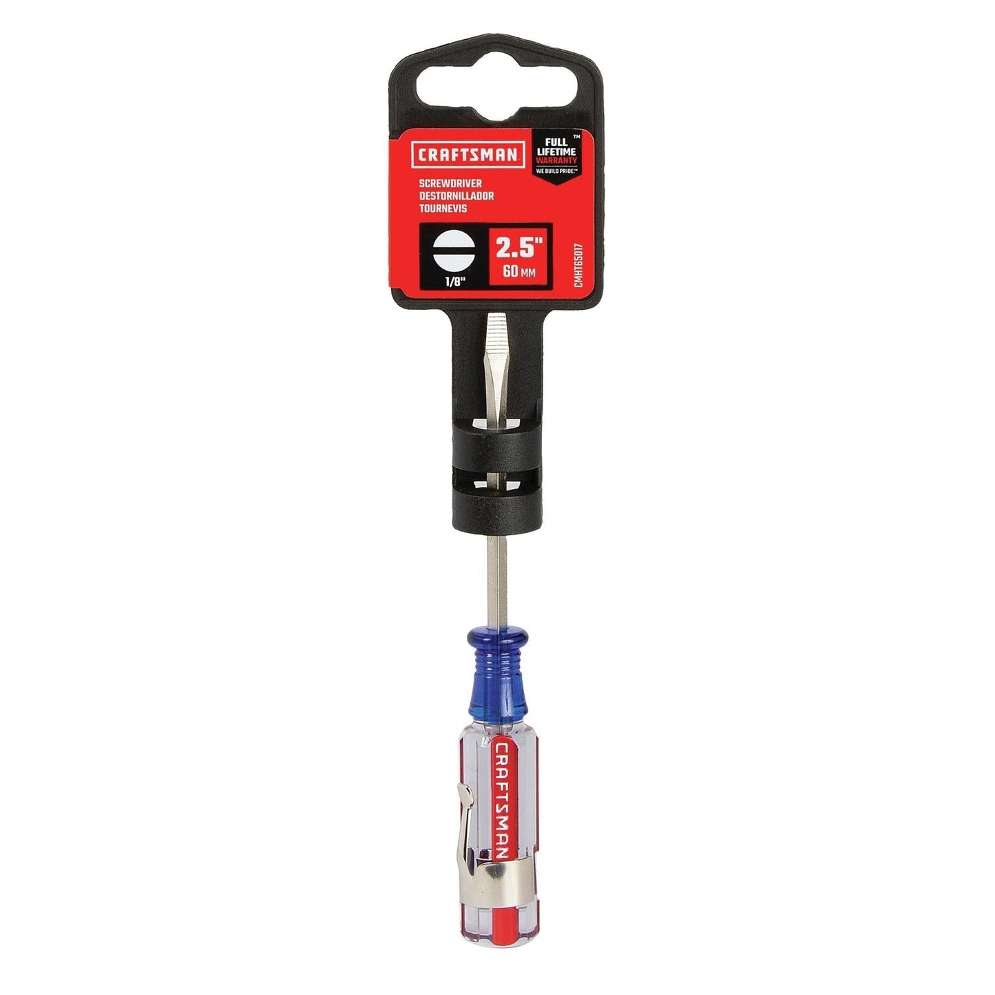 Craftsman 1/8 in. x 2-1/2 in. Slotted Screwdriver - Durable and Comfortable