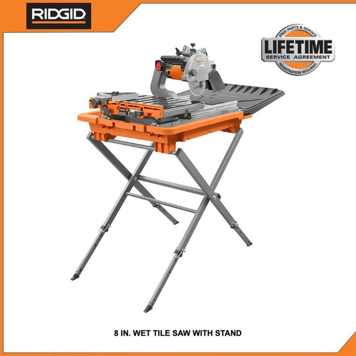 RIDGID 12 Amp Corded 8 in. Tile Saw with Extended Rip