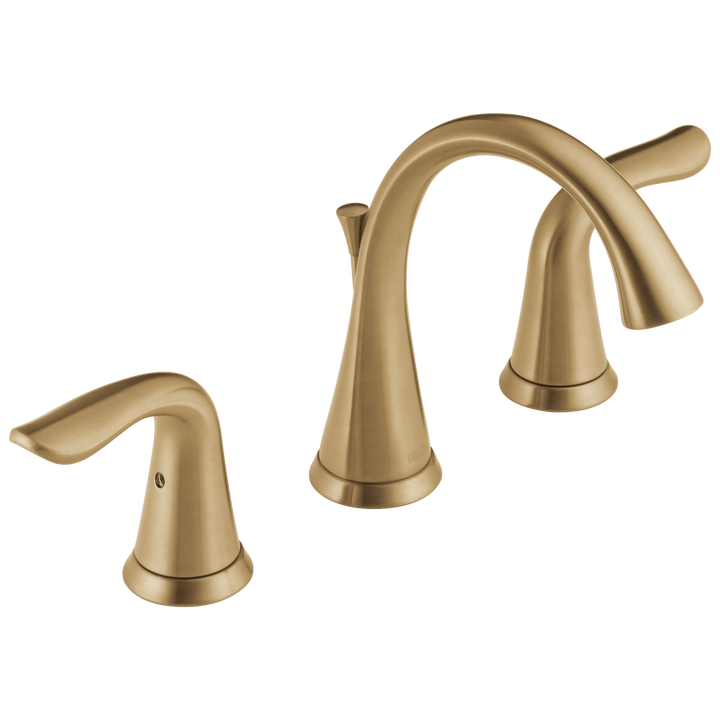 Delta Lahara Champagne Bronze 2-Handle Widespread WaterSense Bathroom Sink Faucet with Drain