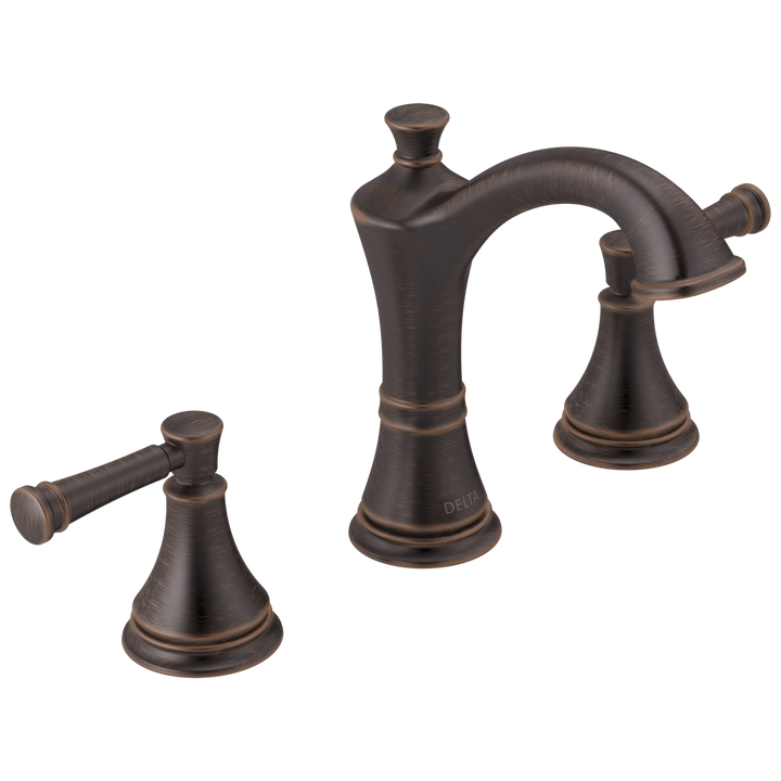Delta Valdosta Venetian Bronze 2-Handle Widespread WaterSense Bathroom Sink Faucet with Drain