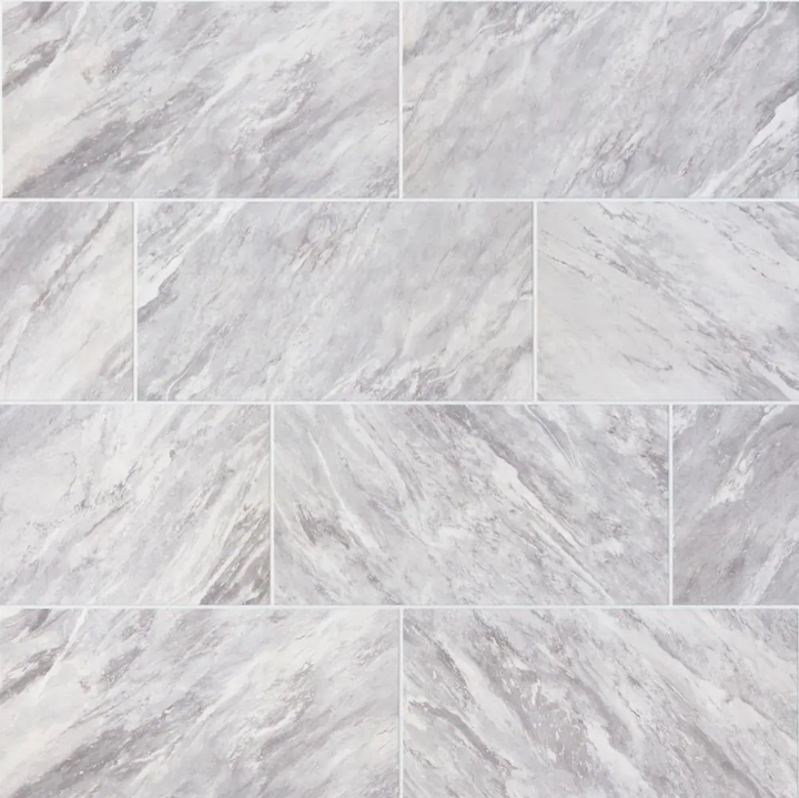 Newgate Gray Marble Matte 12 in. x 24 in. Glazed Ceramic Floor and Wall Tile (15.04 sq. ft./Case)