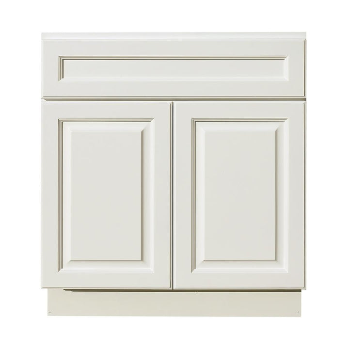 42 in. W x 21 in. D x 34.5 in. H Ready to Assemble Vanity Cabinet with 2-Doors Classic White - Super Arbor