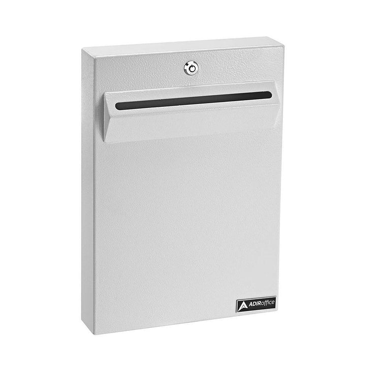 White Large Wall Mounted Weatherproof Steel Drop Box - Super Arbor