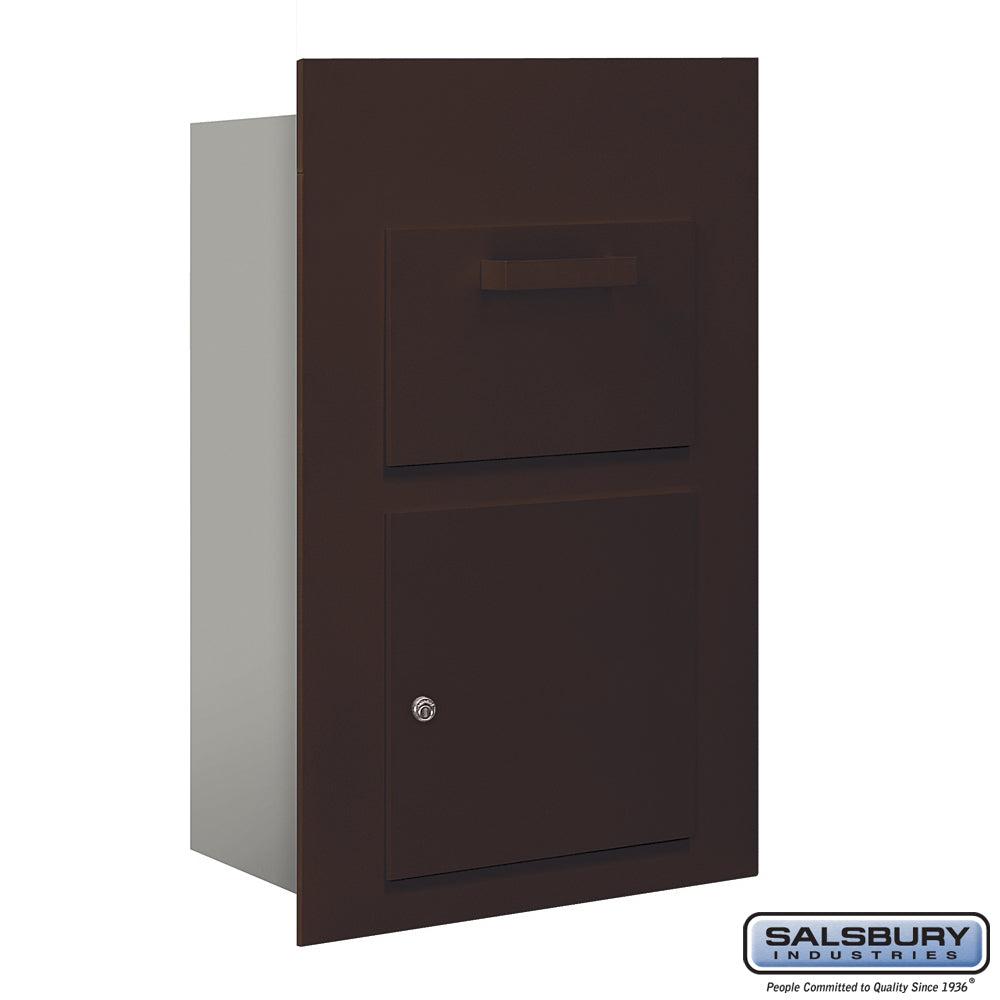 Bronze Collection Unit for 6 Door High Mailbox Units - Front Loading - Private Access