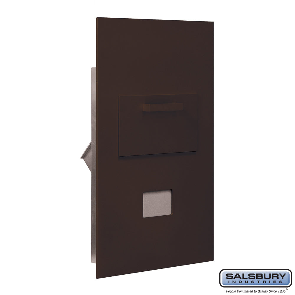 Collection Unit for 6 Door High 4B+ Mailbox Units - Bronze - Rear Loading - USPS Access