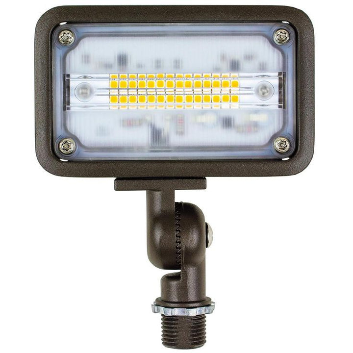 Newhouse Lighting 16-Watt Bronze Outdoor Integrated LED Landscape Weatherproof Wall Wash Flood Light with Adjustable Mounting Bracket