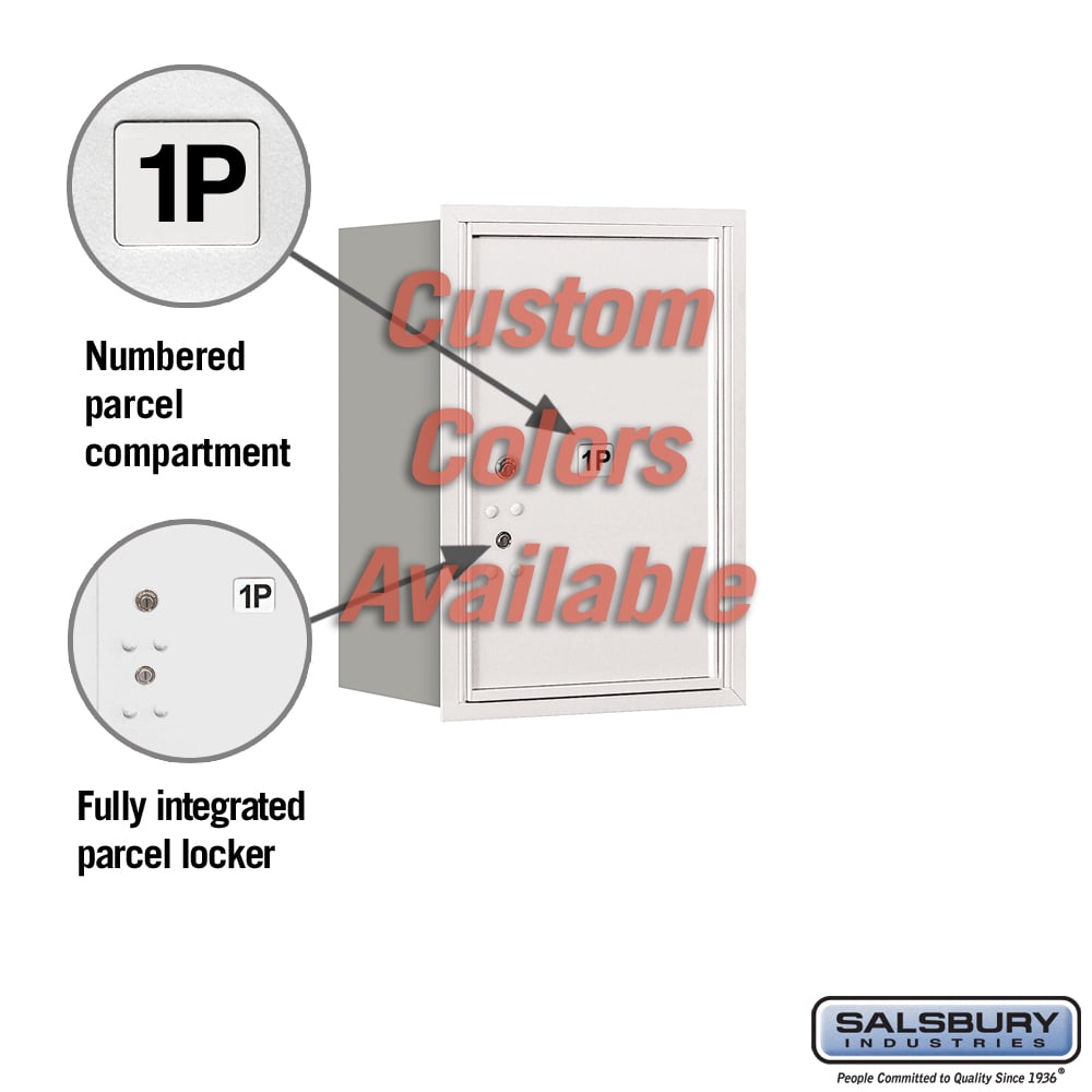 Recessed Mounted Parcel Locker - 6 Door High Unit - Rear Loading - USPS Approved