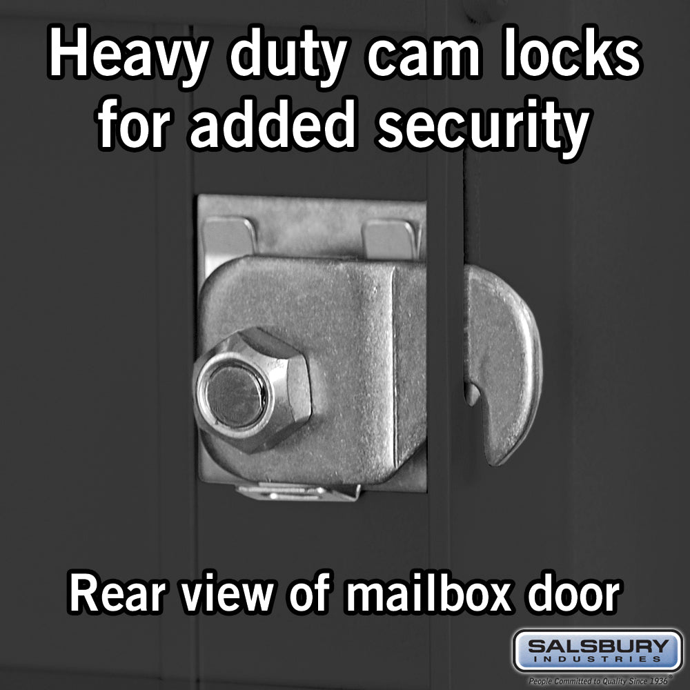 11 Door High Recessed Mounted 4C Horizontal Mailbox with USPS Access - Rear Loading