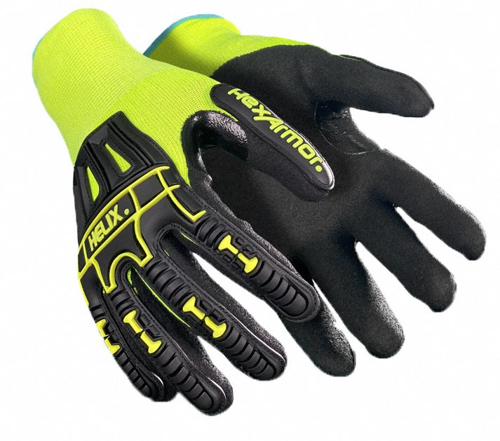 HEXARMOR Helix Impact-Resistant Nitrile Safety Gloves, 2XL