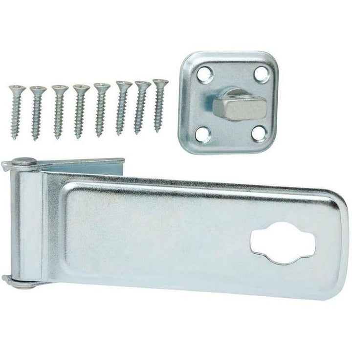6 in. Zinc-Plated Latch Post Safety Hasp