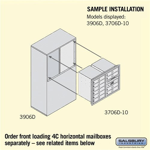 Free-Standing Enclosure for 3706 Single Column Unit in Sandstone