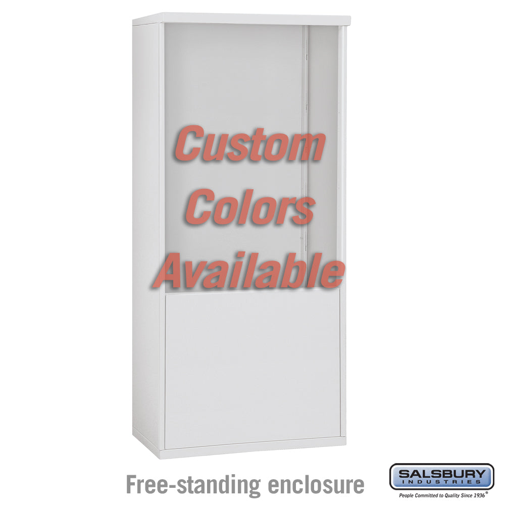 Free-Standing Enclosure for Double Column 4C Horizontal Mailbox Unit - Custom Color