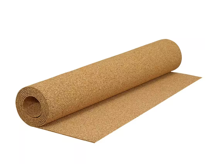 200 sq. ft. 4 ft. Wide x 50 ft. Long x 6mm Thick Natural Cork Sound Dampening Underlayment Roll
