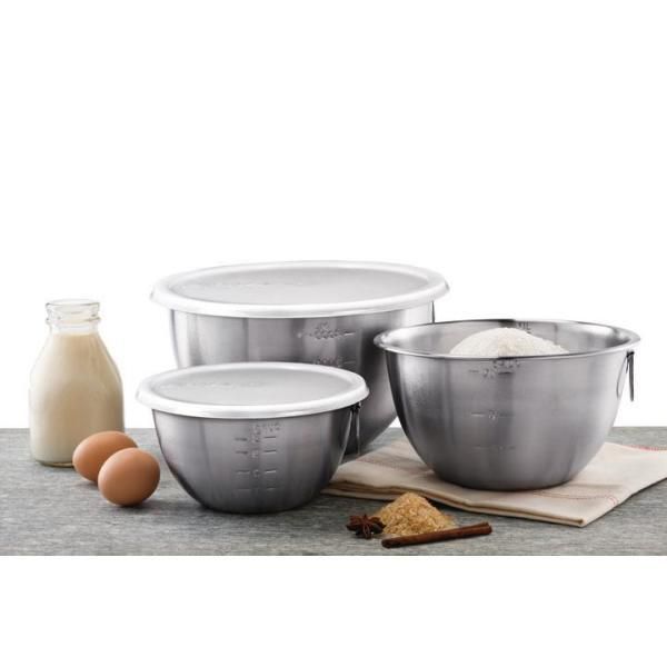 3-Piece Stainless Steel Mixing Bowl Set