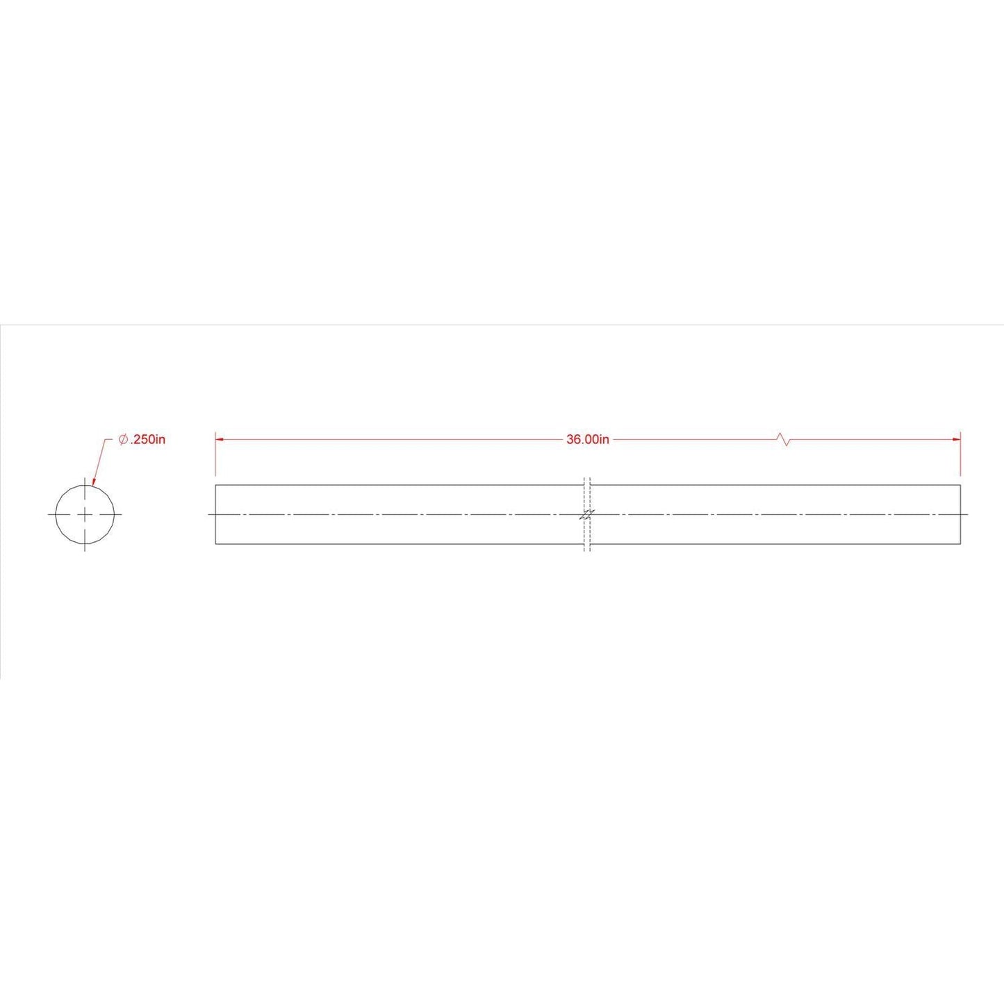 Boltmaster 1/4 in. Diameter x 36 in. Length Brass Rod, 1-Pack