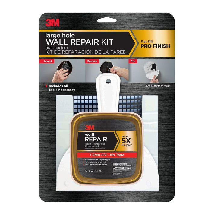 3M 12 fl. oz. Large Hole Wall Repair Kit - Super Arbor
