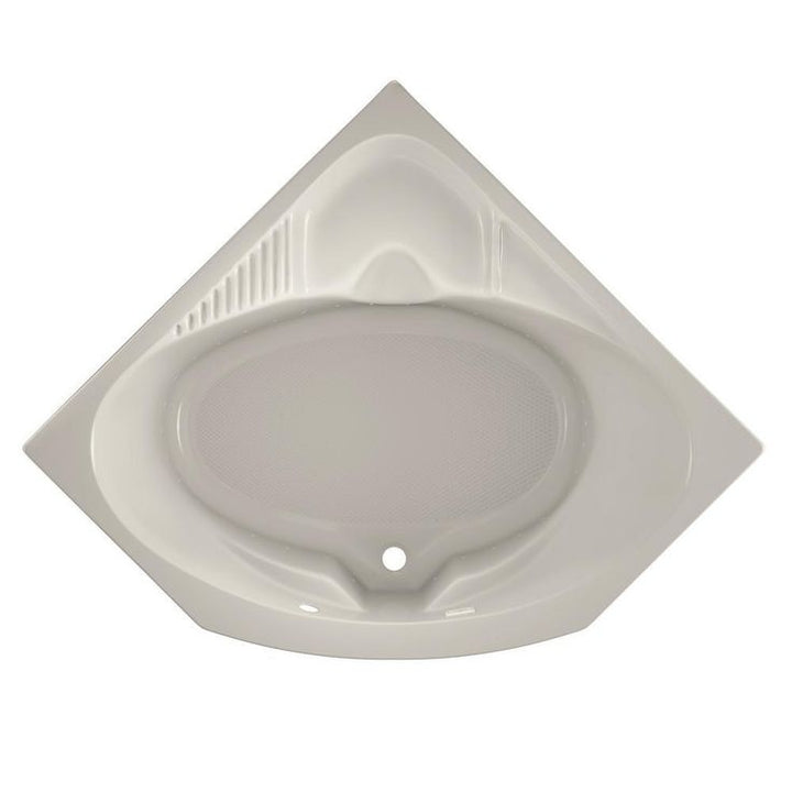 Jacuzzi Capella Pure Air 55 in. x 55 in. Acrylic Corner Drop-In Air Bath, Center Drain, Oyster